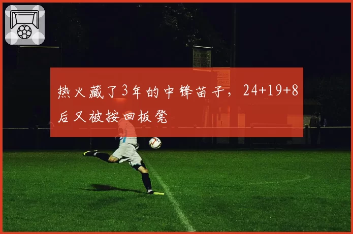 热火藏了3年的中锋苗子，24+19+8后又被按回板凳